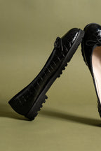 Bravo Lug Sole Ballet in Crocodile