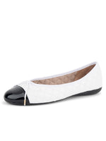 Black Patent/White Nappa Color