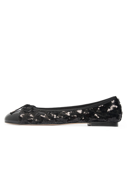 Best Sequin Ballet Flat with Leather Sole