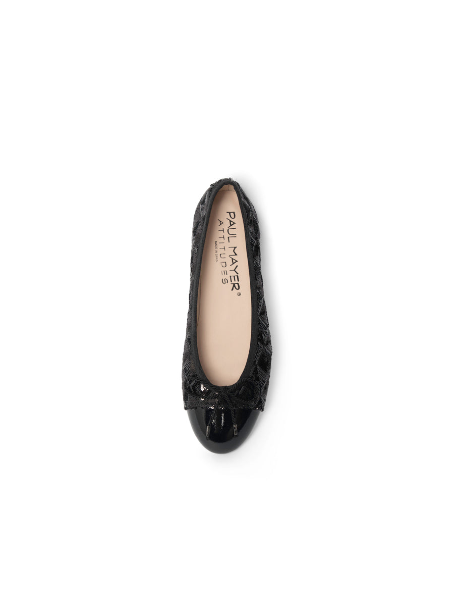 Best Sequin Ballet Flat with Leather Sole