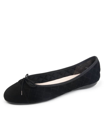 Best Quilted Ballet Flat in Suede