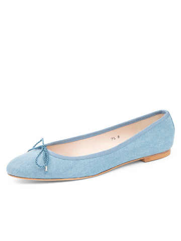 Luxe Denim Ballet Flat
