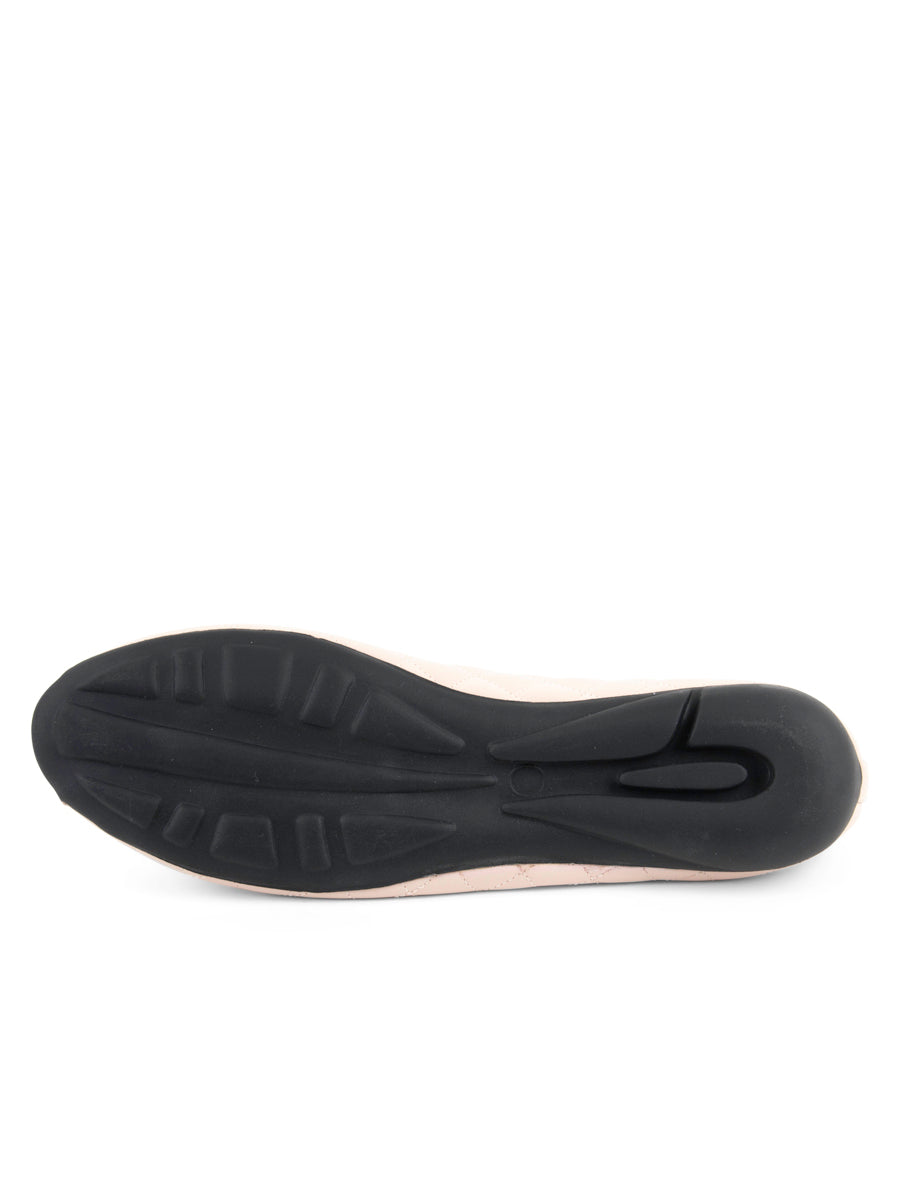 Bay Peep-Toe Quilted Ballet Flat
