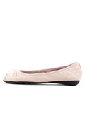 Bay Peep-Toe Quilted Ballet Flat