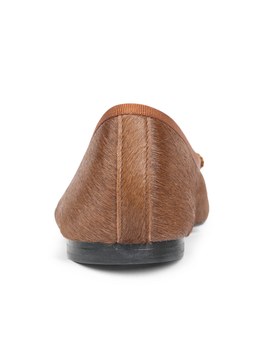 Best Haircalf Ballet Flat with Leather Sole