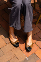 Best Haircalf Ballet Flat with Leather Sole