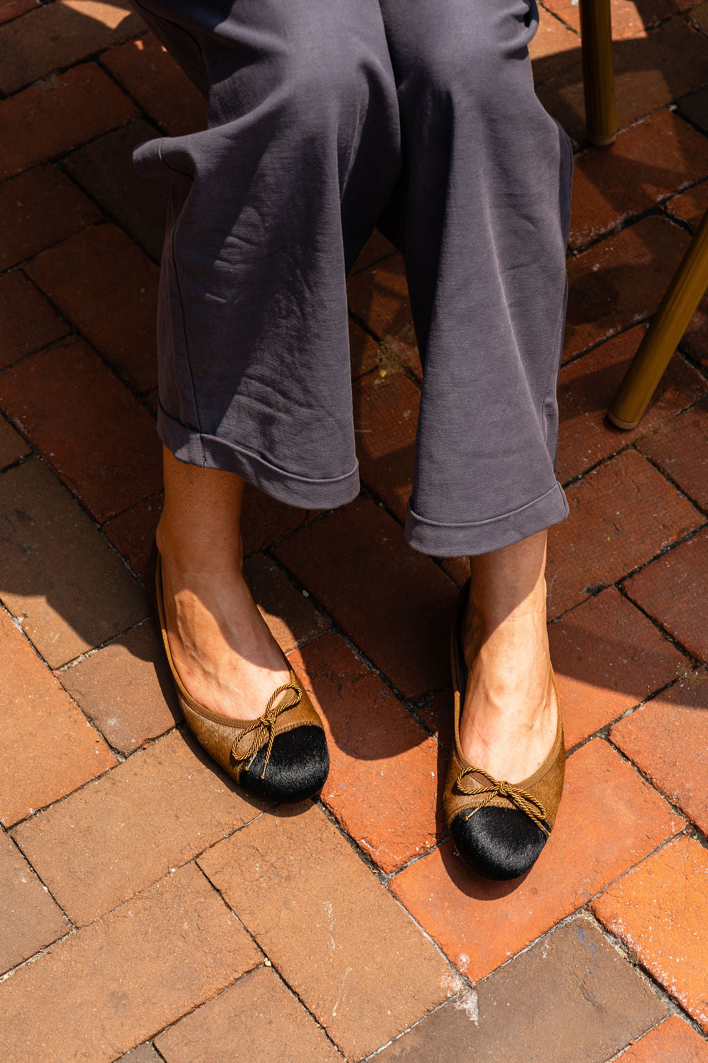 Best Haircalf Ballet Flat with Leather Sole