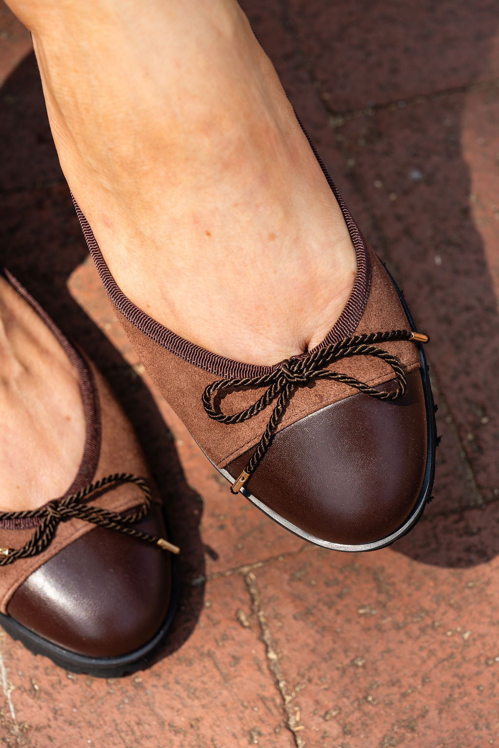 Bravo Lug Sole Suede Ballet