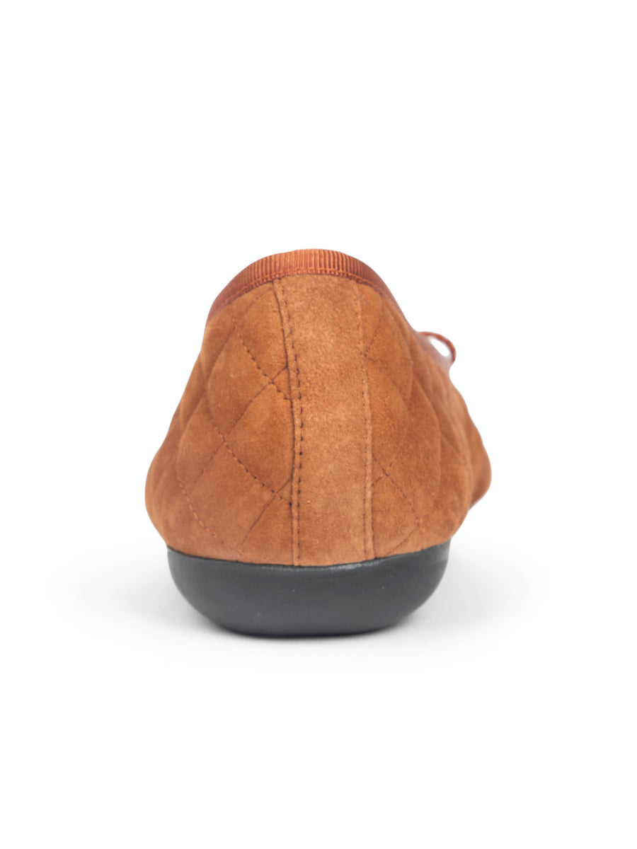 Best Quilted Ballet Flat in Suede