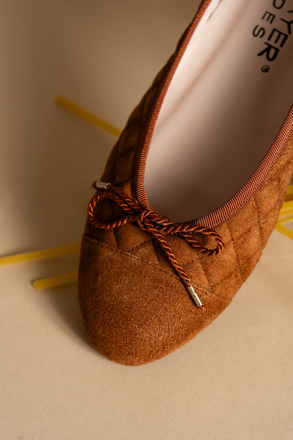 Best Quilted Ballet Flat in Suede