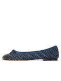 Best Denim Ballet Flat with Leather Sole