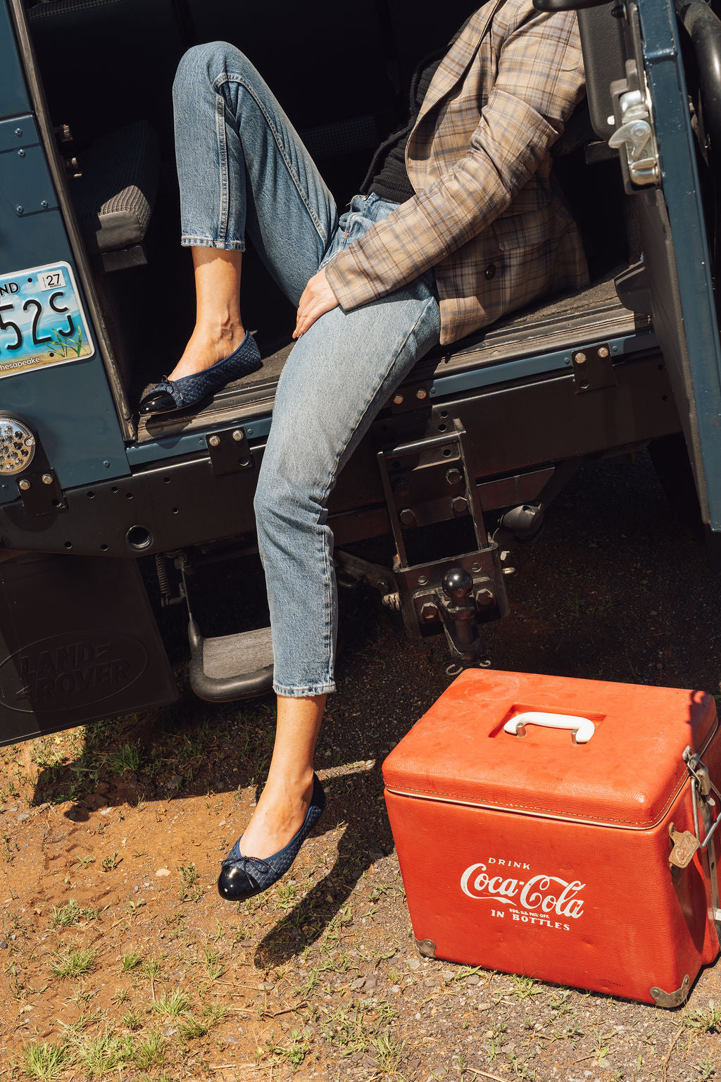Best Denim Ballet Flat with Leather Sole
