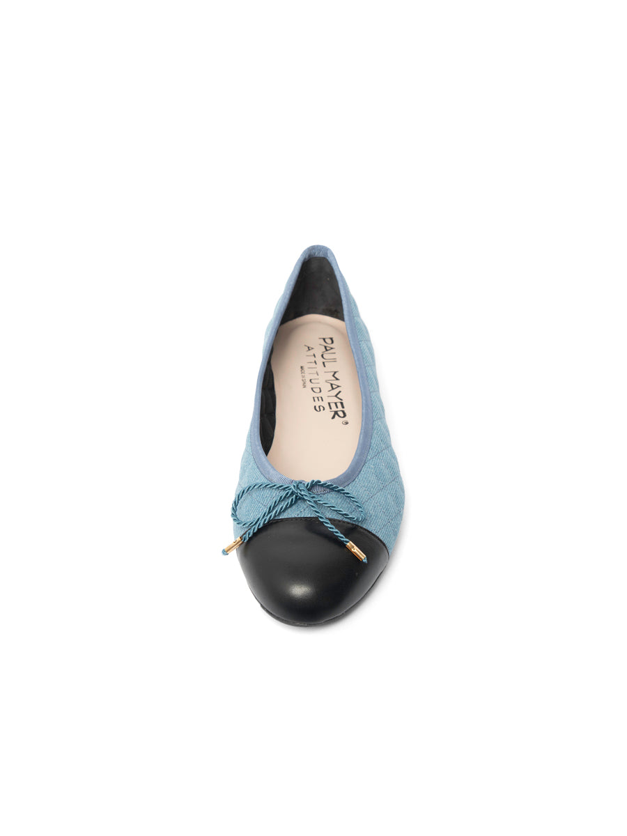 Best Quilted Denim Ballet Flat