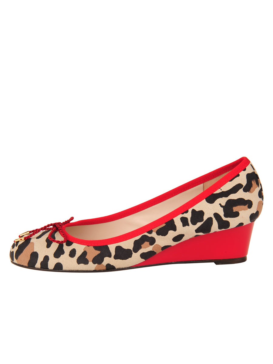 Noble Jaguar Print Wedge