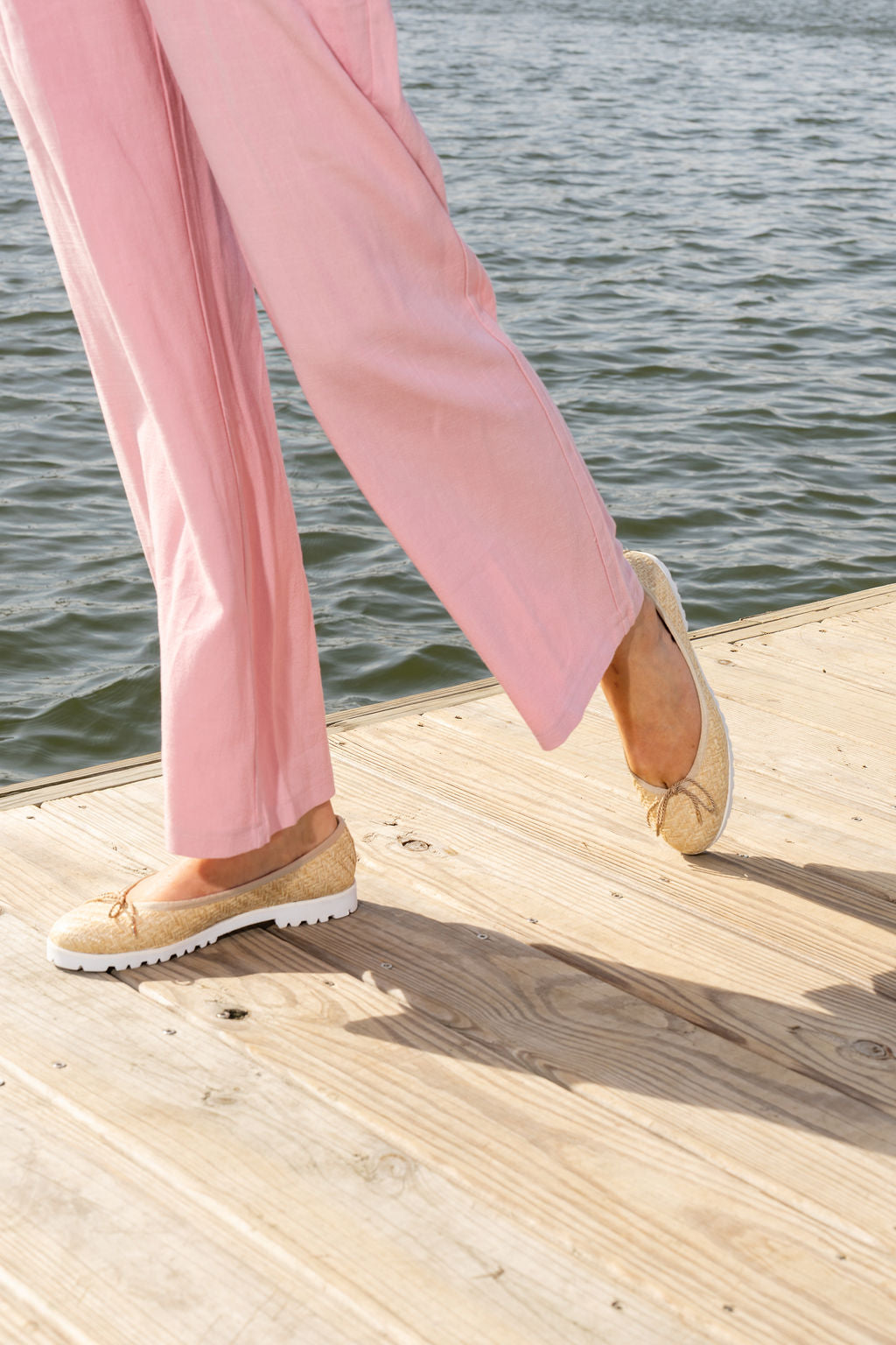 Bravo Lug Sole Ballet in Raffia