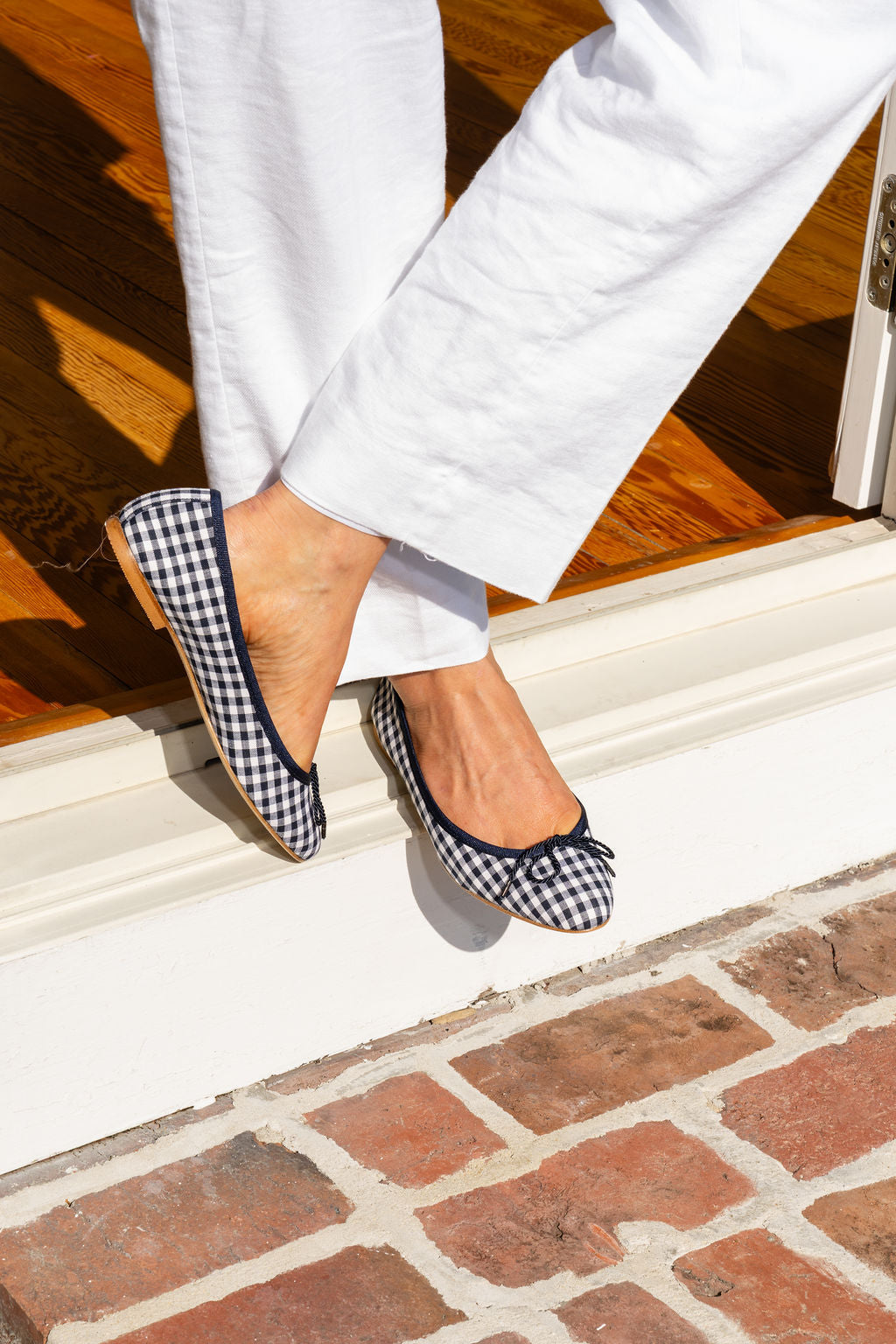 Luxe Gingham Ballet Flat