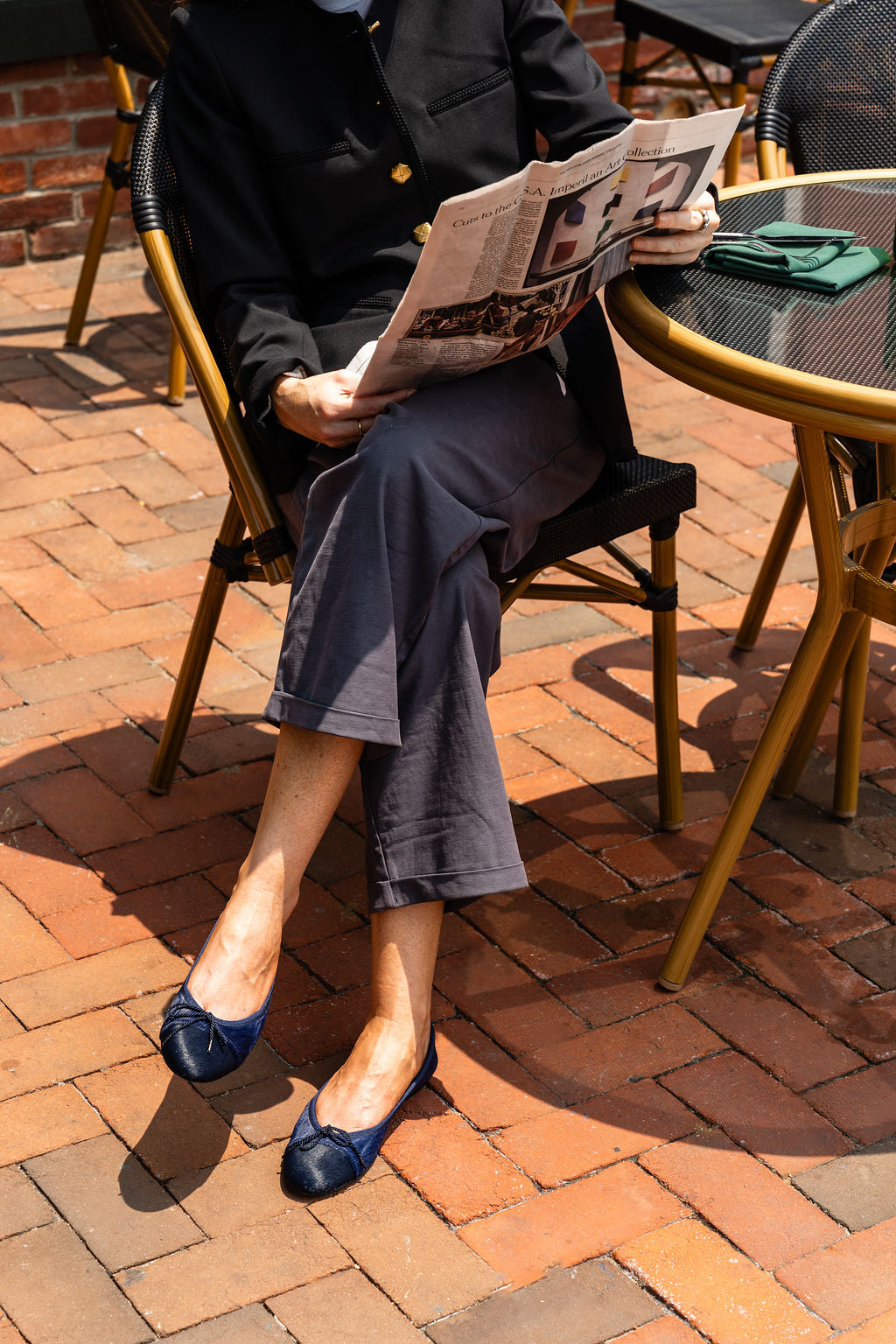 Best Haircalf Ballet Flat with Leather Sole