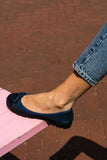 Bravo Lug Sole Suede Ballet
