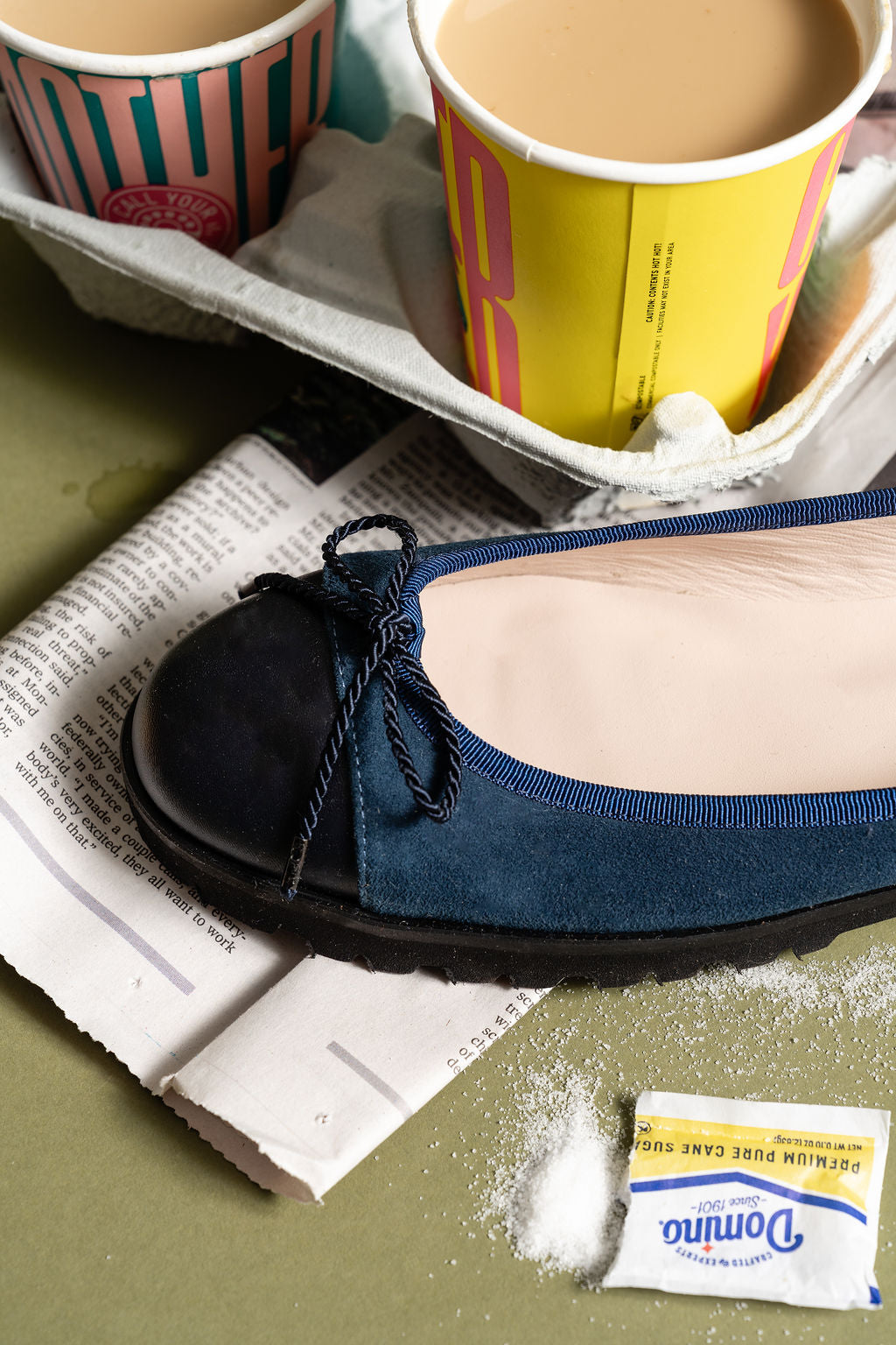 Bravo Lug Sole Suede Ballet