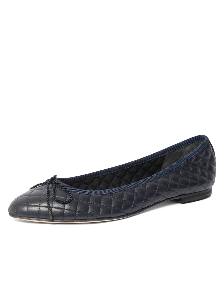 Lido Quilted Leather Ballet Flat