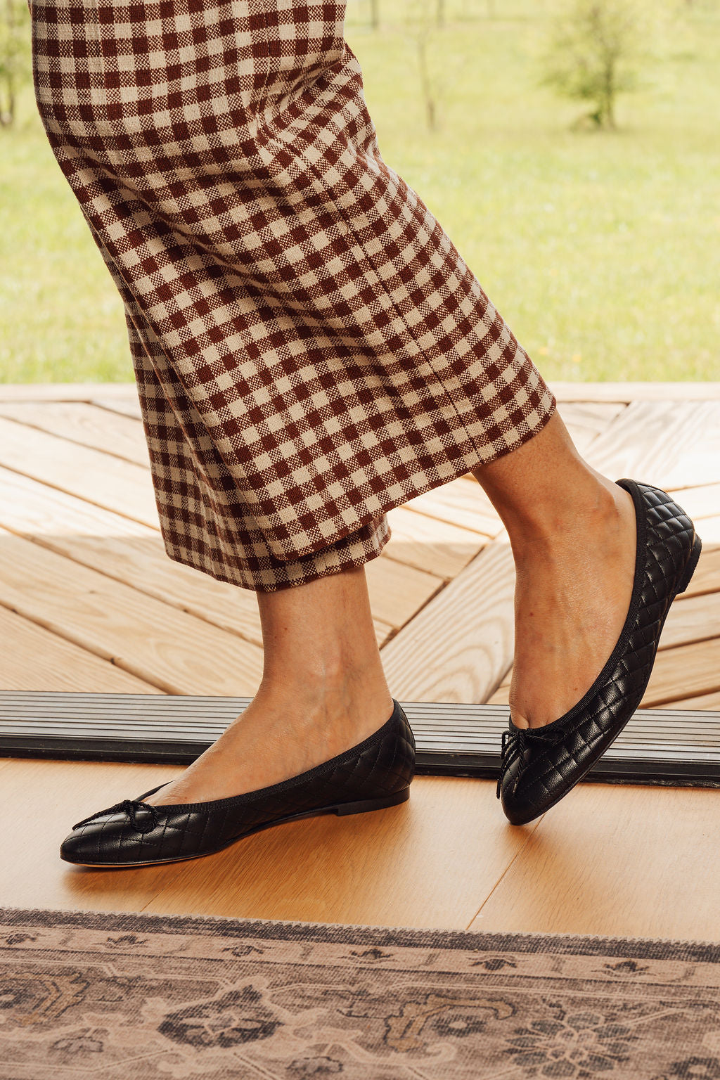 Lido Quilted Leather Ballet Flat