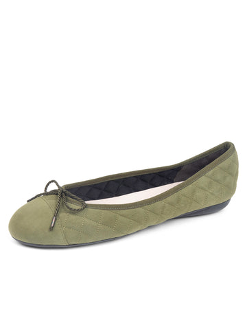 Best Quilted Ballet Flat in Suede