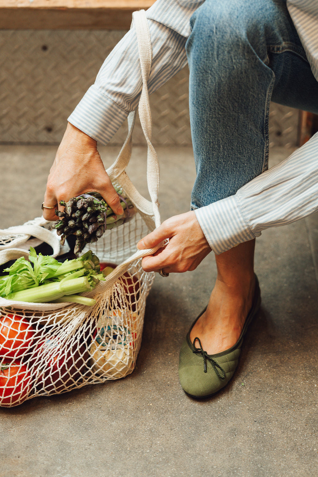 Best Quilted Ballet Flat in Suede