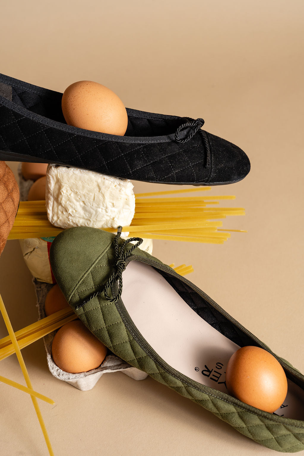 Best Quilted Ballet Flat in Suede