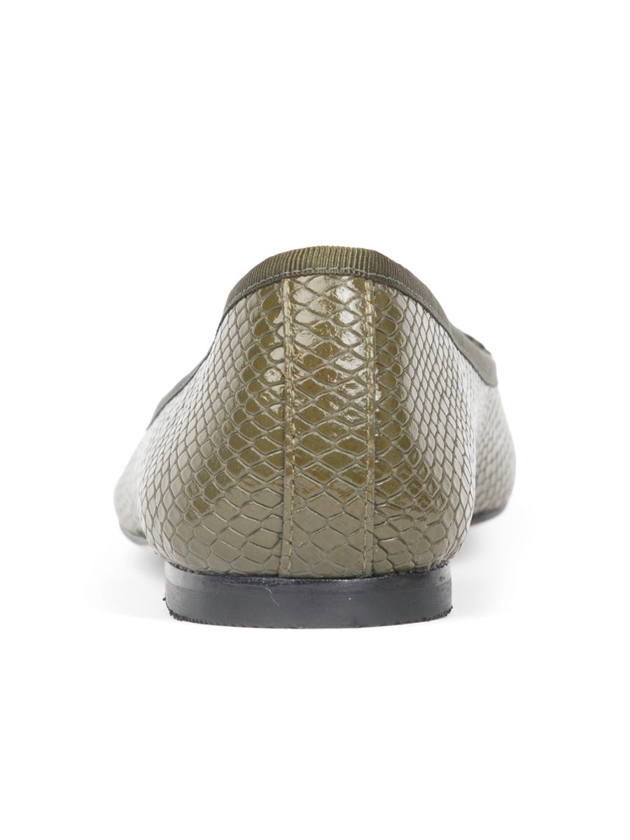 Luxe Textured Leather Ballet Flat
