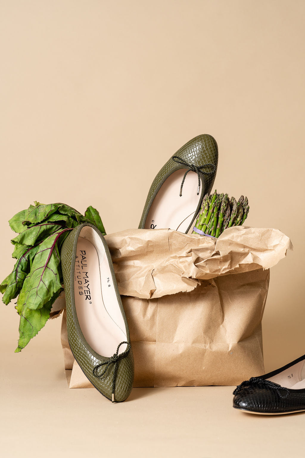 Luxe Textured Leather Ballet Flat