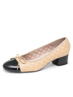 Patent Black/Beige Leather Color