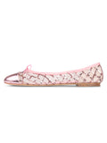 Best Sequin Mesh Ballet Flat with Leather Sole