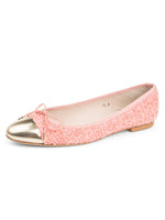 Pink Tweed/Gold Color