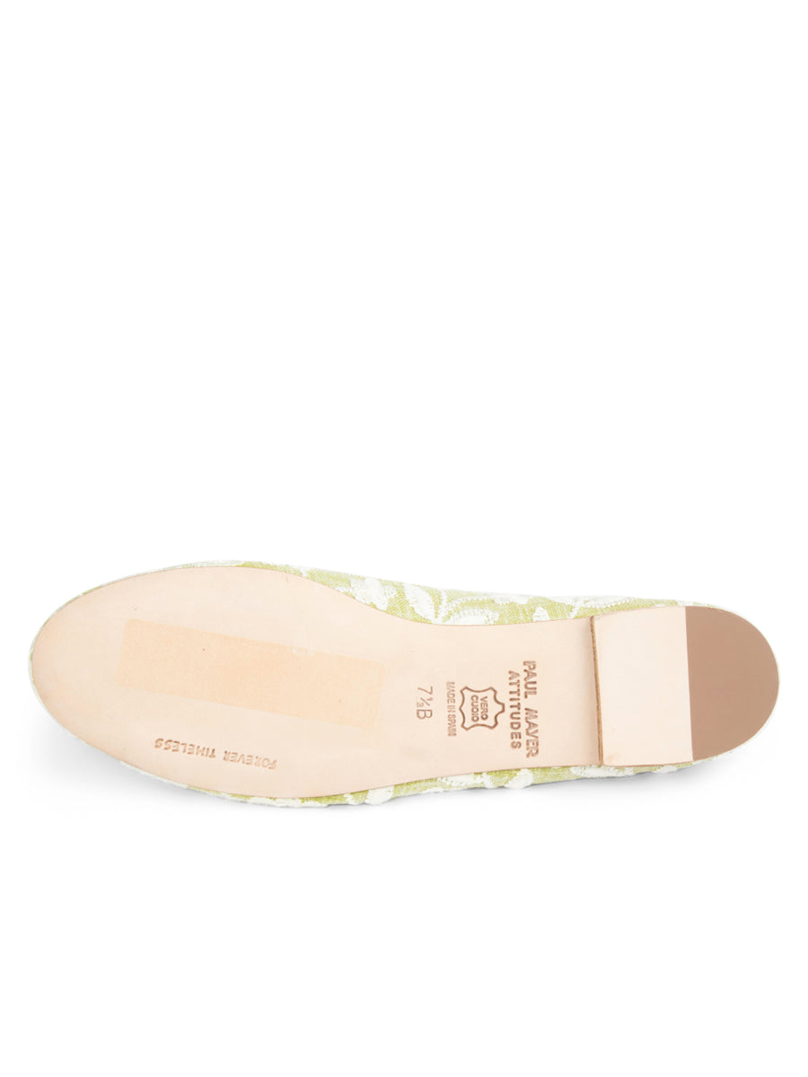 Best Embroidered Flat with Leather Sole