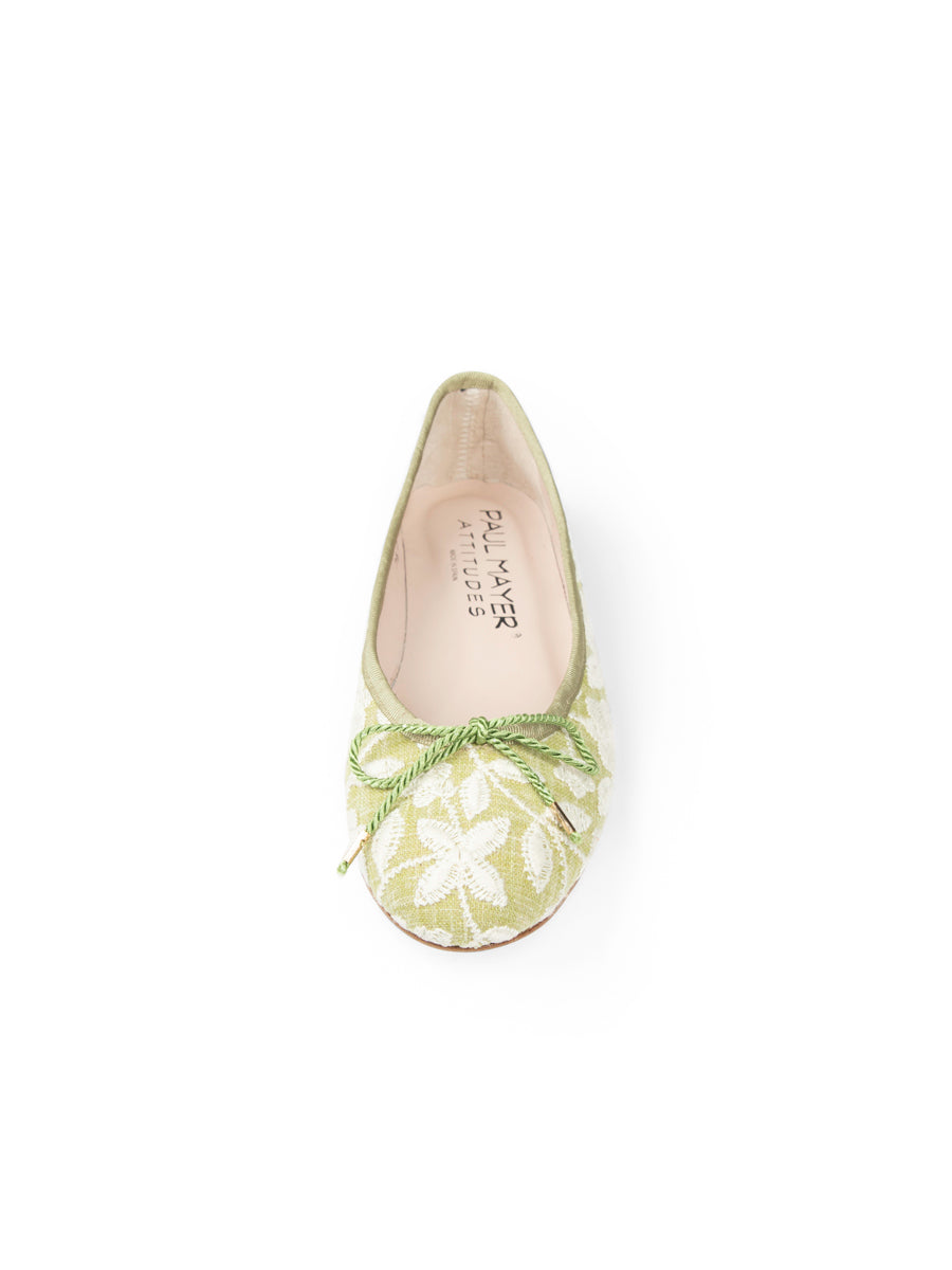 Best Embroidered Flat with Leather Sole