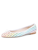 Rainbow Stripe/White Color