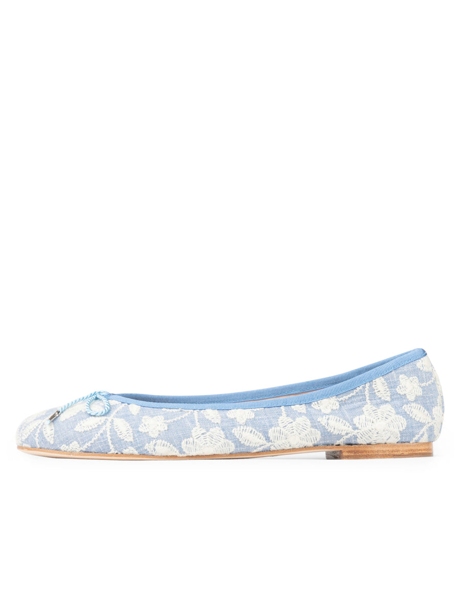 Best Embroidered Flat with Leather Sole