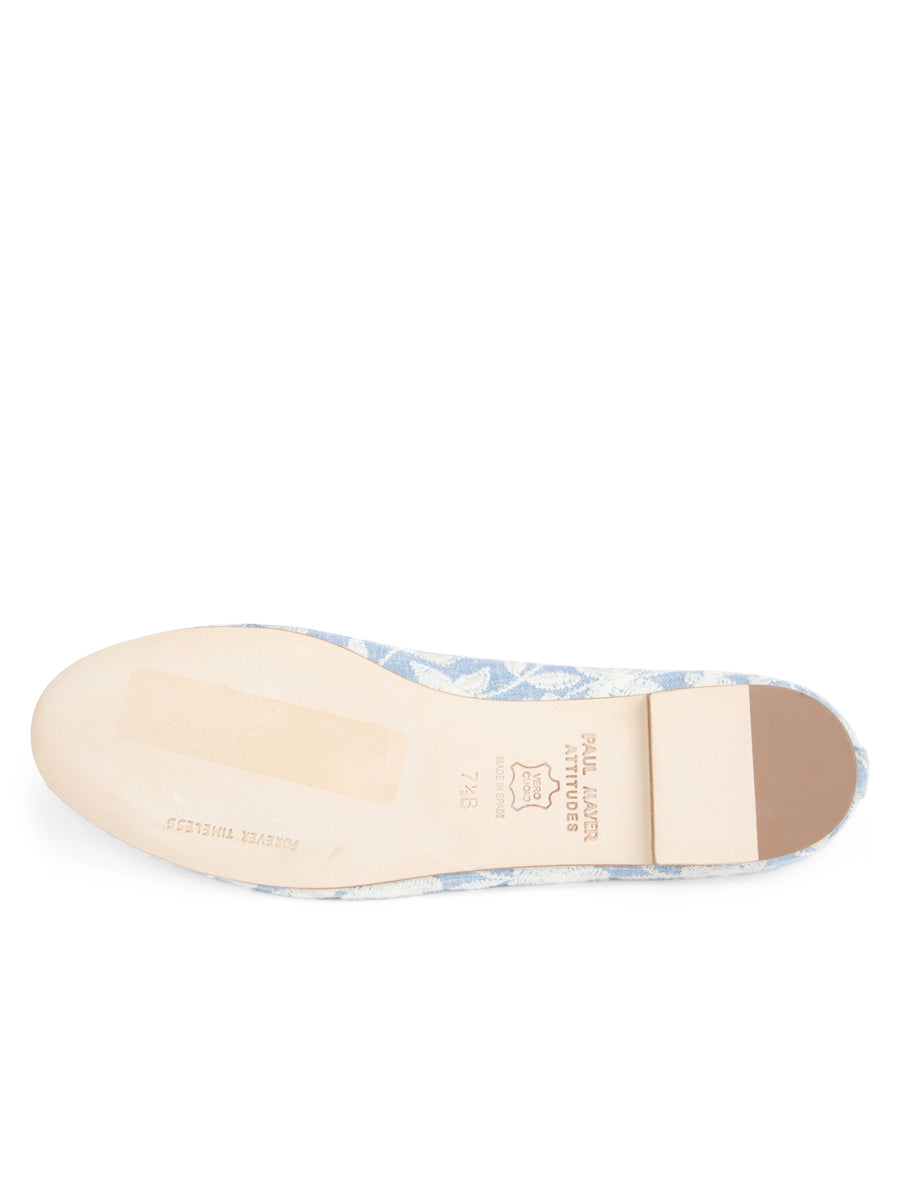 Best Embroidered Flat with Leather Sole