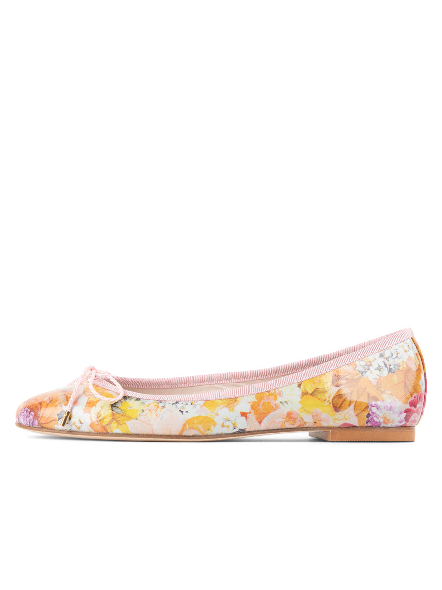 Luxe Printed Floral Ballet Flat