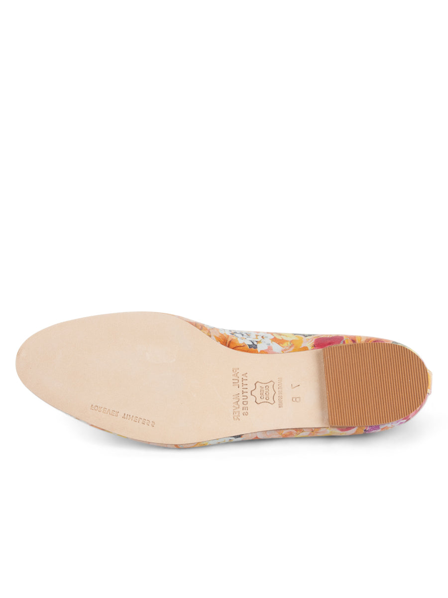 Luxe Printed Floral Ballet Flat