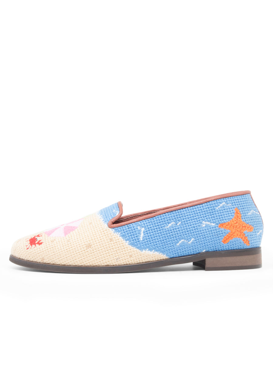 Needlepoint Loafer in Beach Day