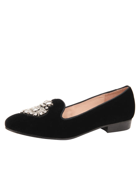 Black Velvet Loafers Womens Black Smoking Loafers Brown Velvet