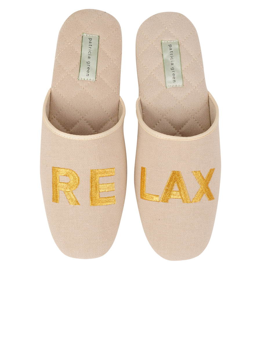 Relax Embroidered Slippers