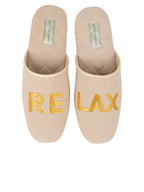 Relax Embroidered Slippers