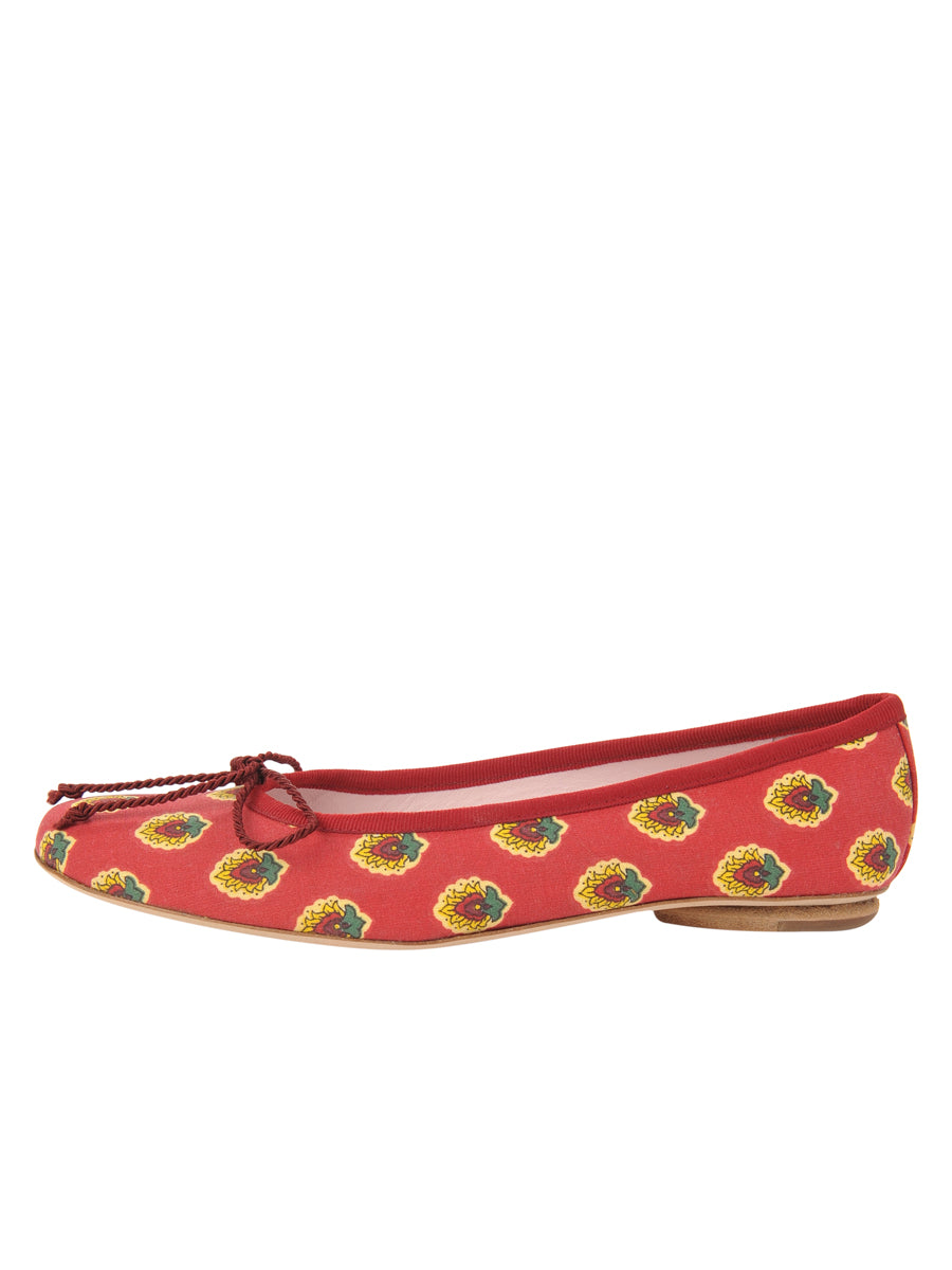 Country Provençale Fabric Ballet Flat